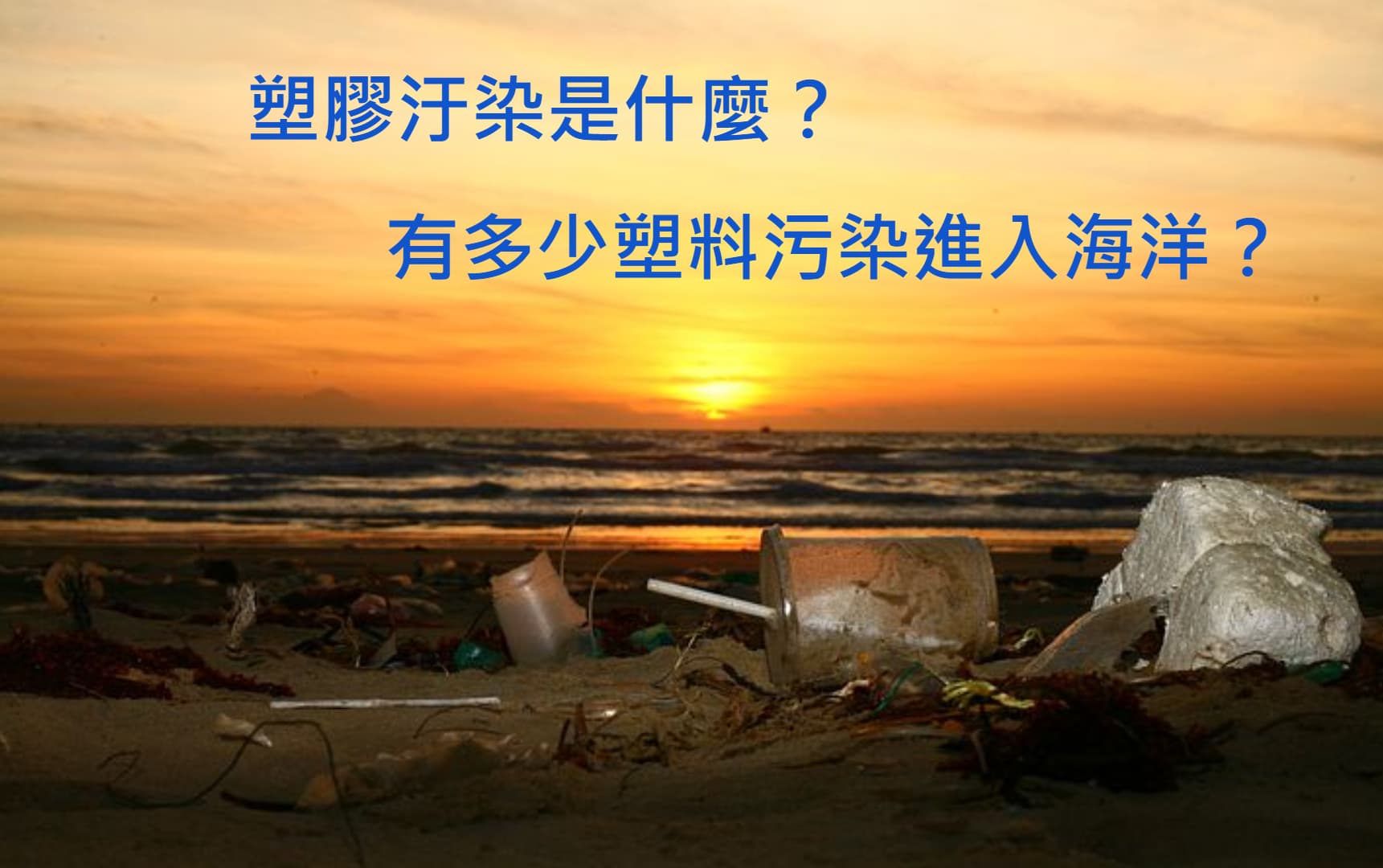 塑膠汙染是什麼？有多少塑膠污染進入海洋？